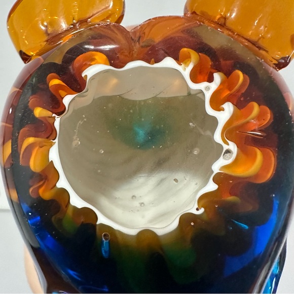 Art Glass Owl Paperweight - Picture 6 of 12